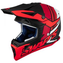 CASQUE CROSS ENFANT MOTO/QUAD NOEND CRACKED ROUGE