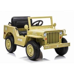 Voiture electrique 1 place Jeep Willys enfant 12V