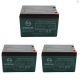 Pack de 3 Batterie 6-DZM-12 12V12Ah de quad électrique