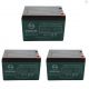 Pack de 3 Batterie 6-DZM-12 12V12Ah de quad électrique