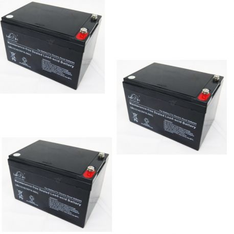 Pack de 3 Batterie 6-DZM-12 12V14Ah de quad électrique Pack de 3 Batterie 6-DZM-12 12V14Ah de quad électrique