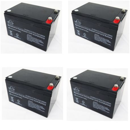 Pack de 4 Batterie 6-DZM-12 12V14Ah Pack de 4 Batterie 6-DZM-12 12V14Ah