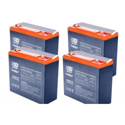 Pack de 4 batteries étanche gel / plomb 12V 20Ah pour Quad / Moto