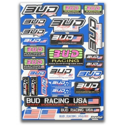 Planche autocolant - BUD Racing