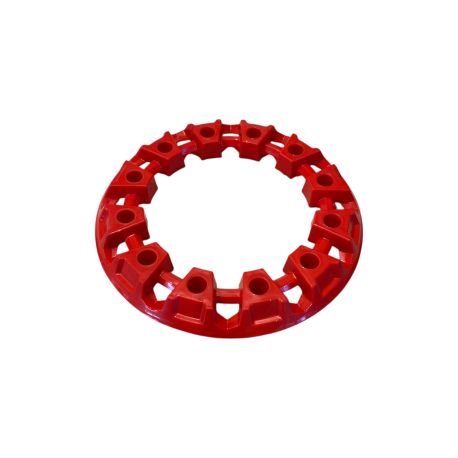 Flasque de roue quad 7 pouces rouge Flasque de roue quad 7 pouces rouge