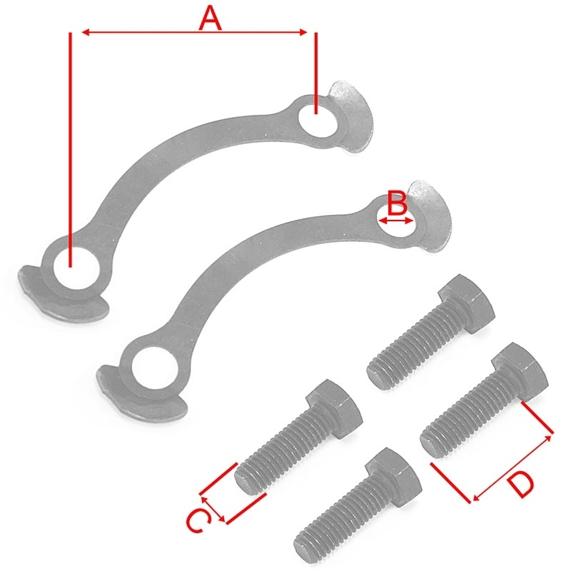 Kit visserie Bolt Hexagonale pour moteur et carénage pour moto