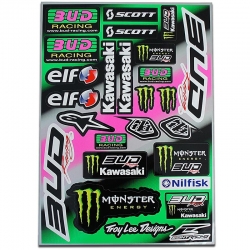 Planche autocollant - BUD Racing