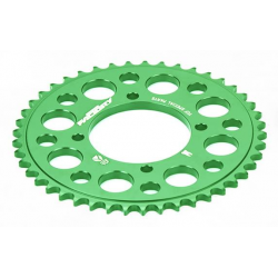 YCF COURONNE ALUMINIUM TAILLEE DANS LA MASSE 37 DENTS VERT