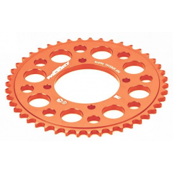 YCF COURONNE ALUMINIUM TAILLEE DANS LA MASSE 37 DENTS ORANGE