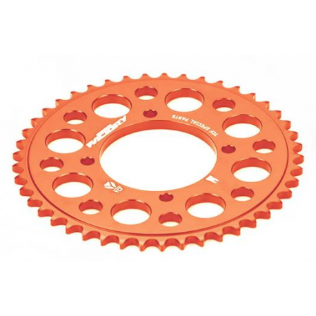 YCF COURONNE ALUMINIUM TAILLEE DANS LA MASSE 39 DENTS ORANGE YCF COURONNE ALUMINIUM TAILLEE DANS LA MASSE 39 DENTS ORANGE