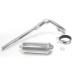 Echappement CNC Silver / Chrome - Dirt bike / Pit bike / Mini Moto