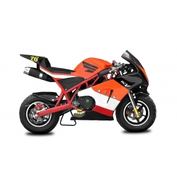 Pocket bike course Racing Orange - 49cc